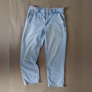 Uniqlo Light Blue Straight Leg Ankle Jeans